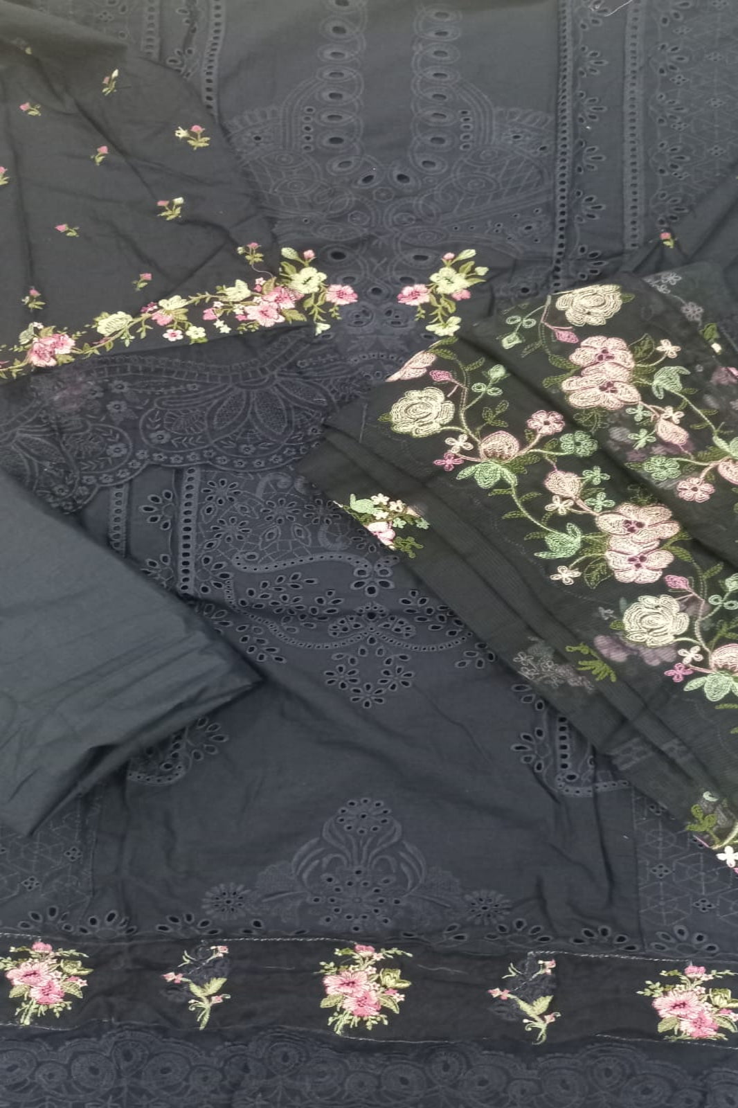 Ombre Navy Blue Suit- Semi-Stitched