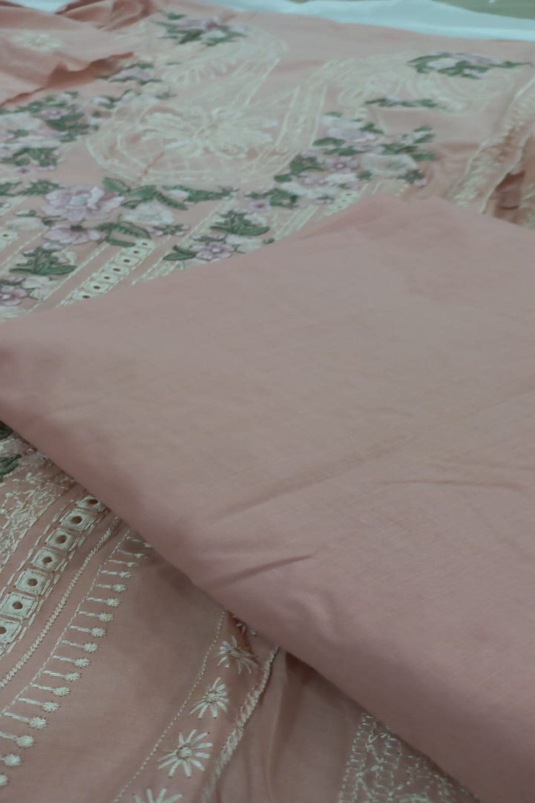 Ombre Soft Pink Suit-Semi-Stitched