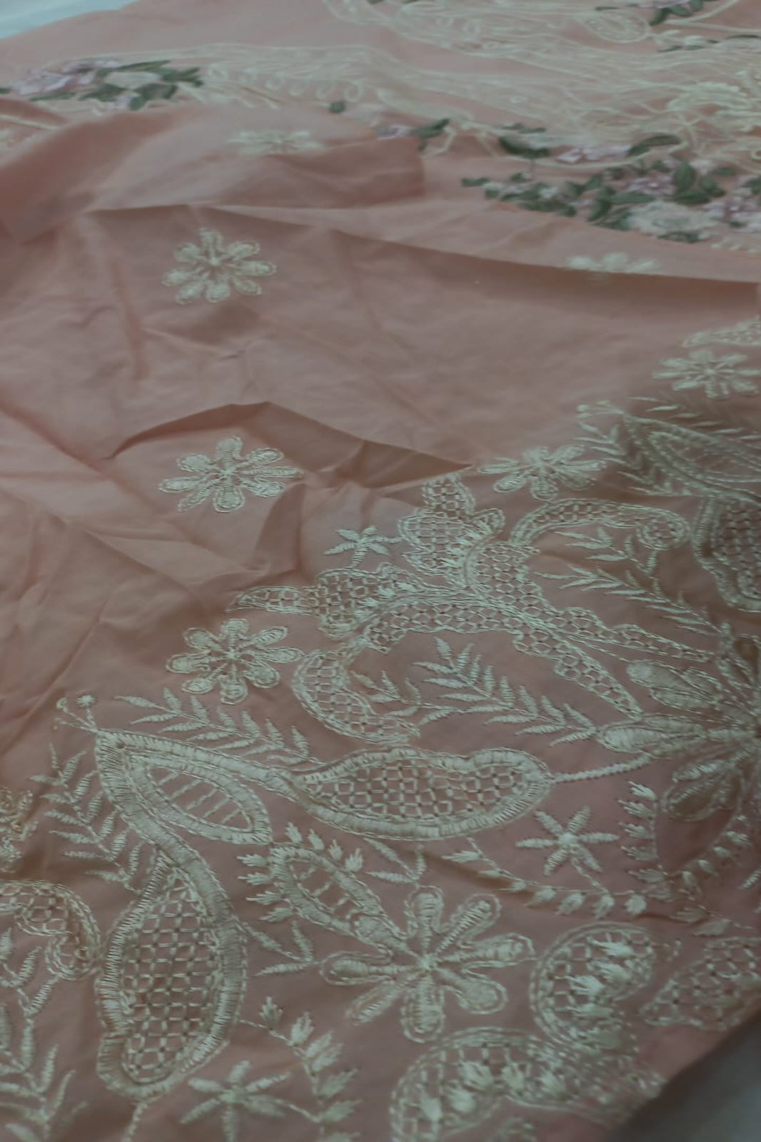 Ombre Soft Pink Suit-Semi-Stitched