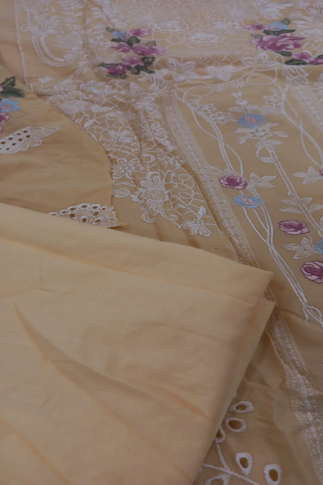 Ombre Yellow Suit- Semi-Stitched