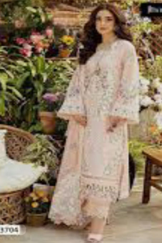 Ombre Blush Pink Suit-Semi-Stitched