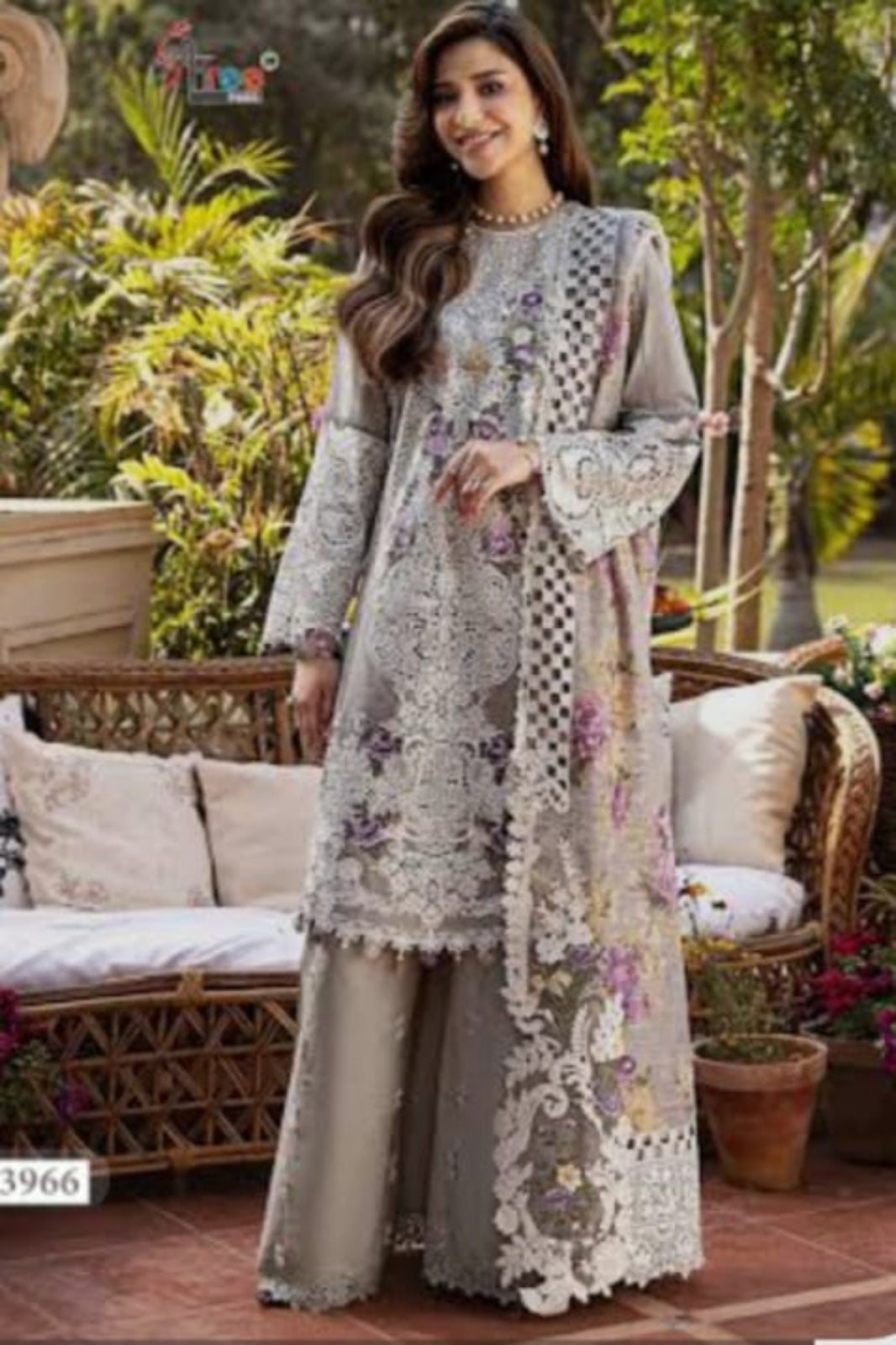 Ombre Light Beige Suit- Semi-Stitched