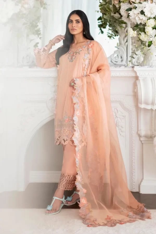 Sana Safinaz Peach  Suit