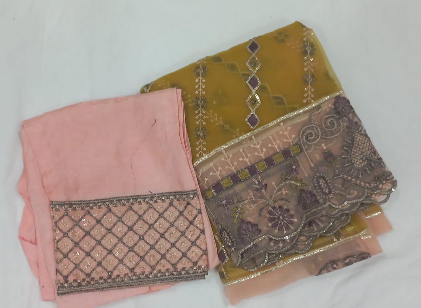 Peach Husnara Readymade Suit