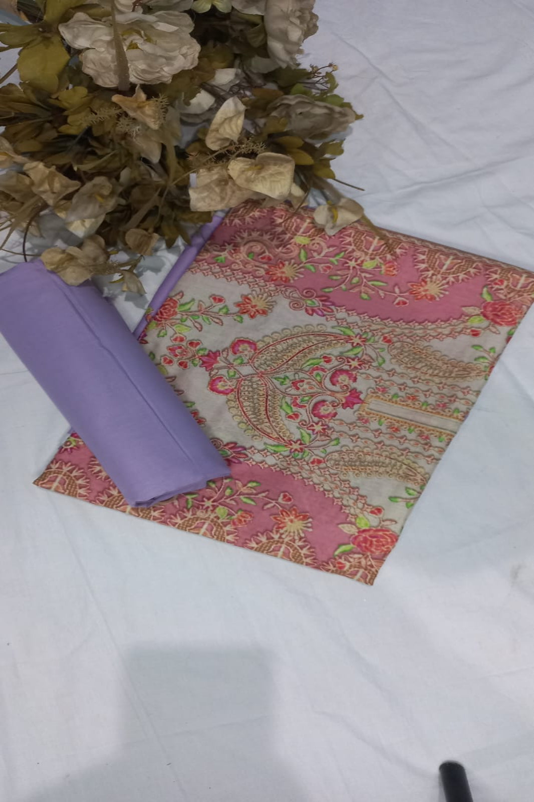 Office Wear Lilac Suit-Unstitched