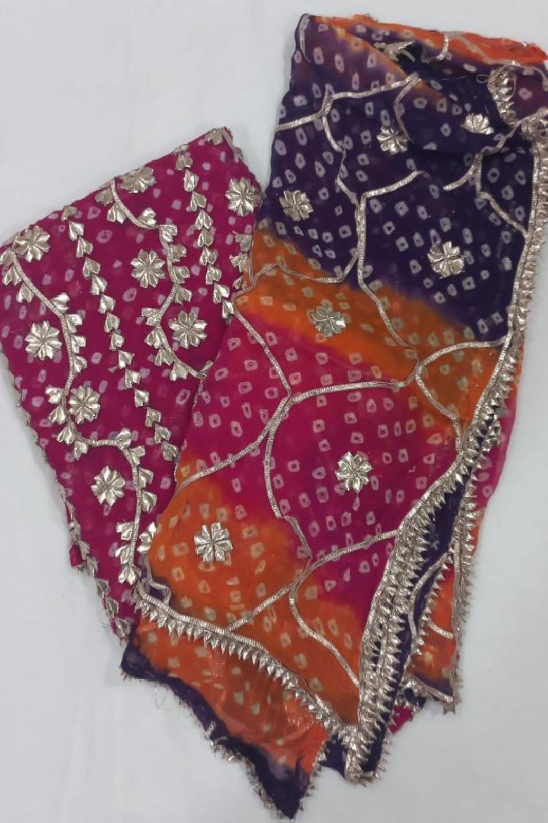 Gotta Patti Pink Suit-Unstiched