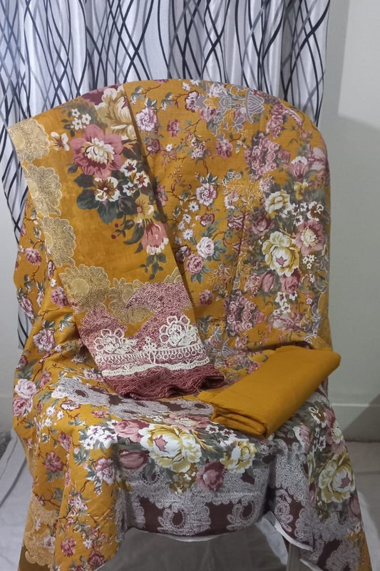 Bin Saeed Yellow  Suit